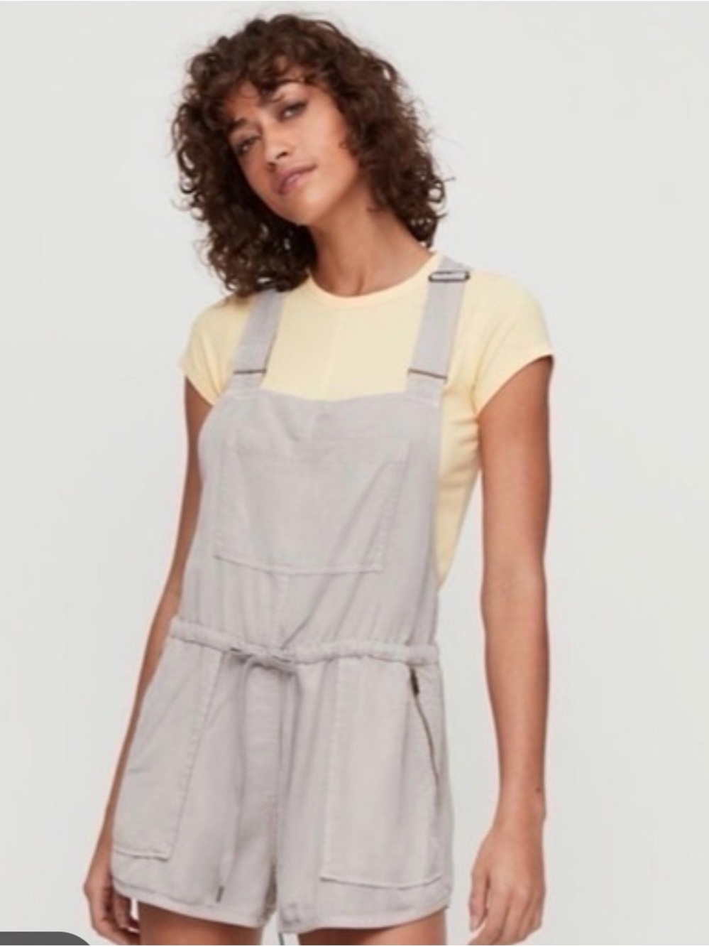 Wilfred Taupe Utility Romper
